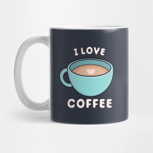 Kawaii Cute I Love Coffee Mug